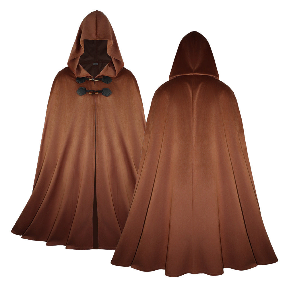 Medieval Velvet Hooded Cloak Costume