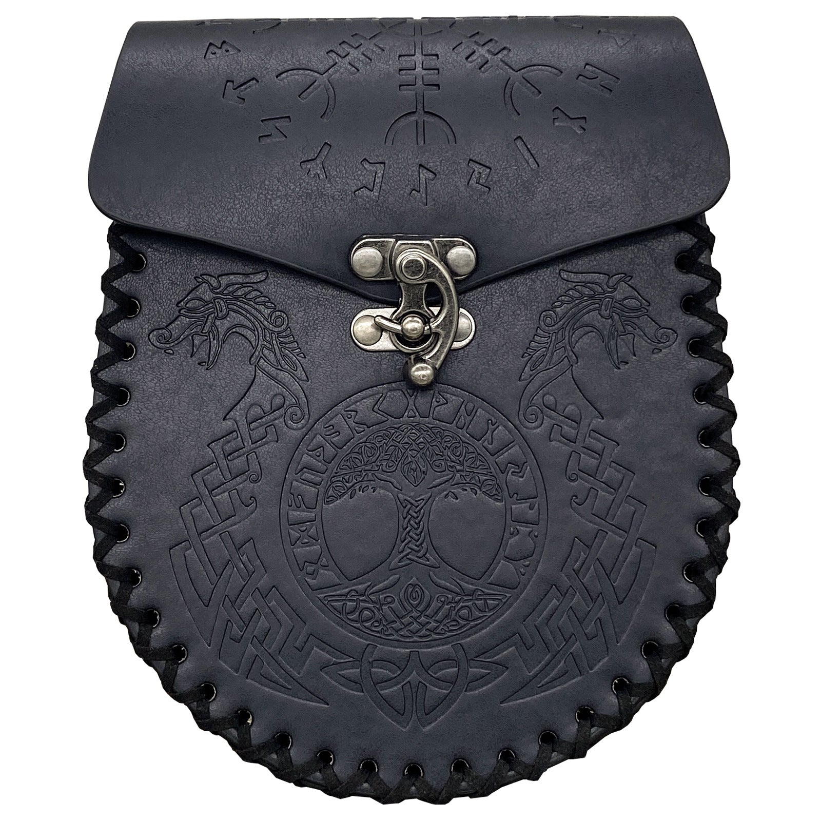 Medieval Viking Style Adjustable Waist Bag with Coin Purse