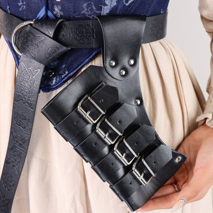 Medieval Viking sword scabbard waist belt