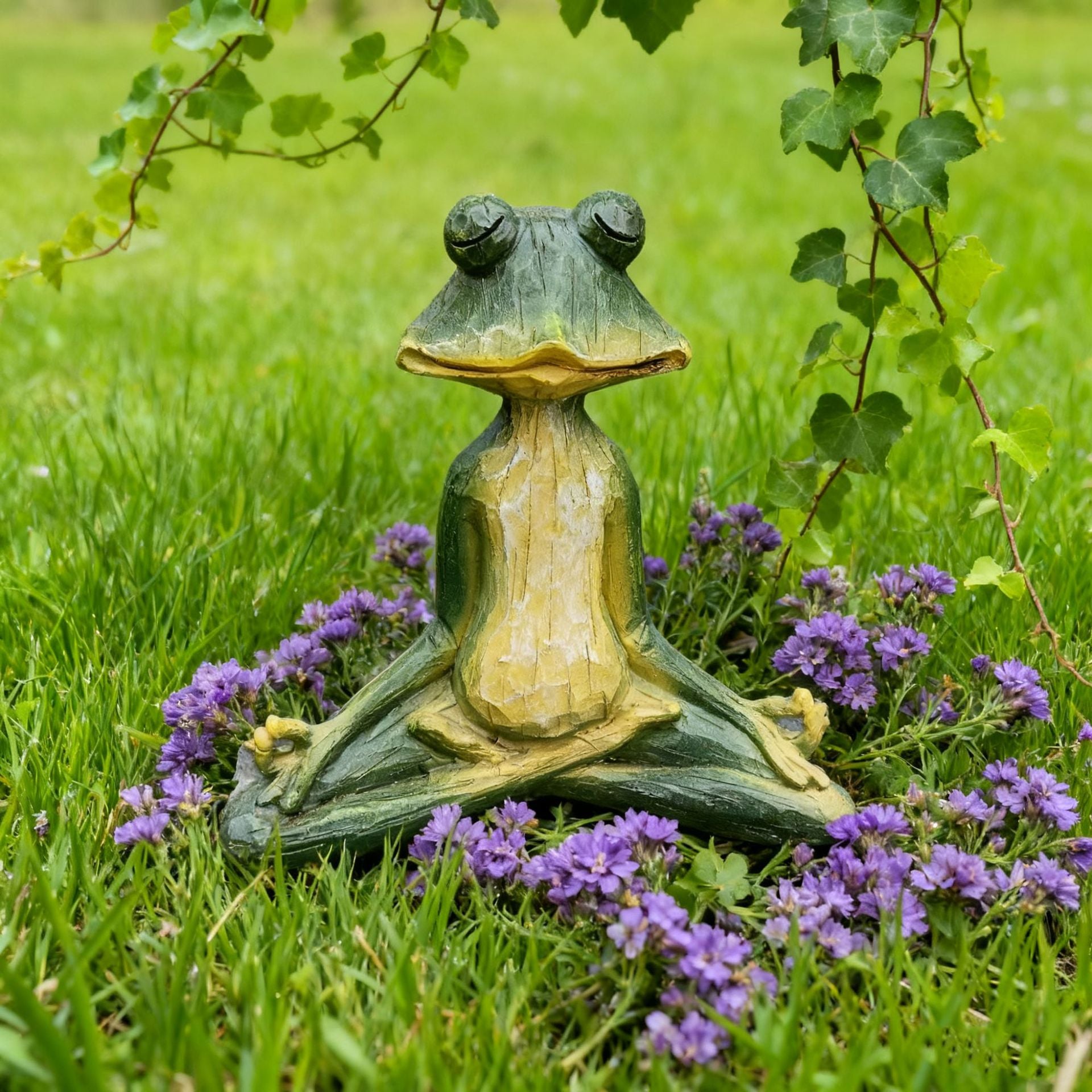 Meditation Frog Resin Garden Ornament