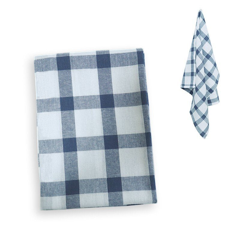 Mediterranean Blue Cotton Kitchen Towel