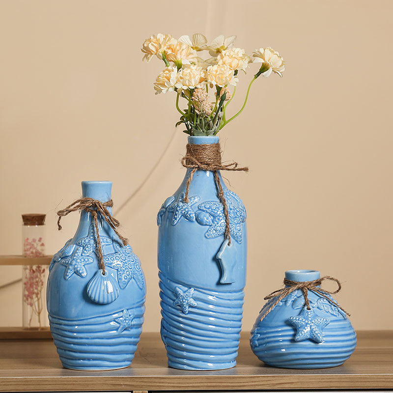 Mediterranean Ceramic Vase for Home Decor