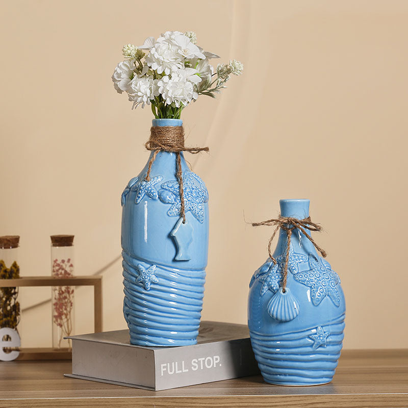 Mediterranean Ceramic Vase for Home Decor