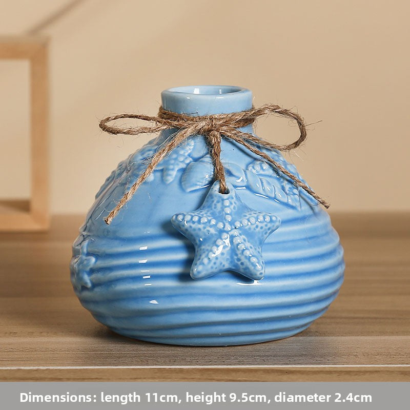 Mediterranean Ceramic Vase for Home Decor