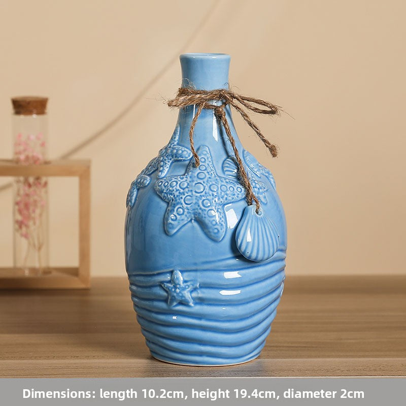Mediterranean Ceramic Vase for Home Decor