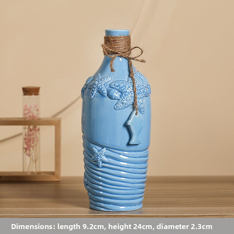 Mediterranean Ceramic Vase for Home Decor
