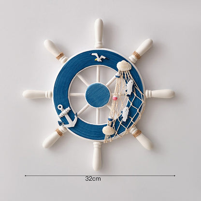 Mediterranean Wooden Rudder Wall Decor