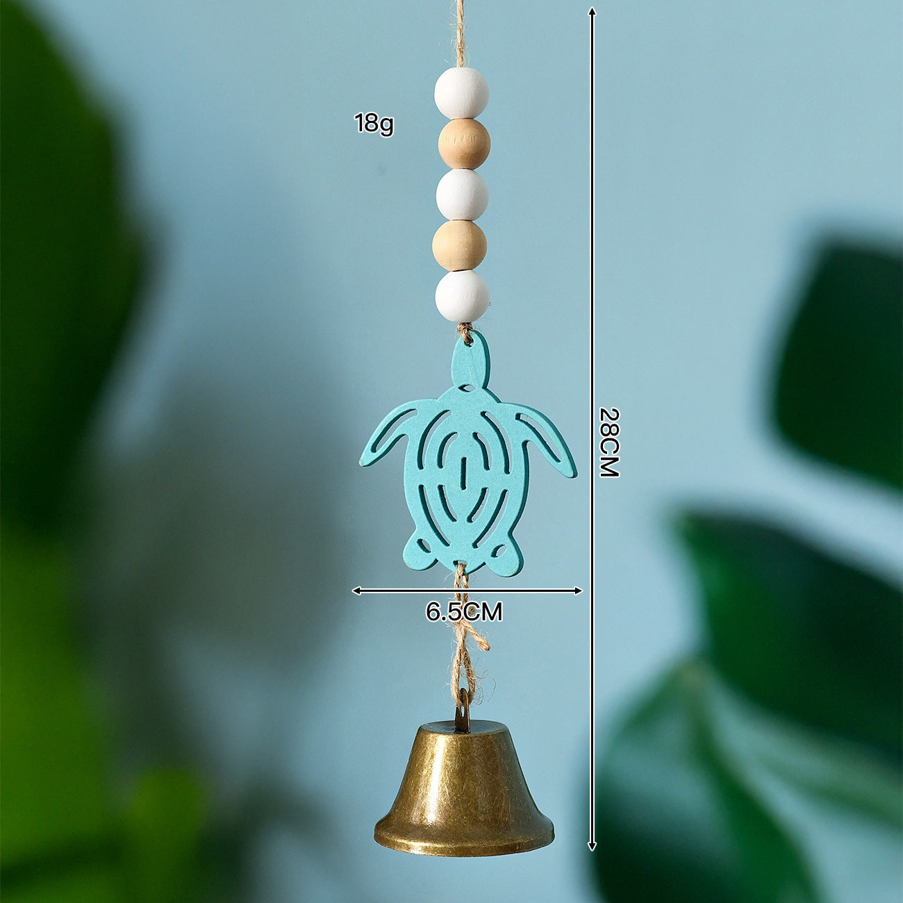Mediterranean Wooden Sailboat Wind Chime