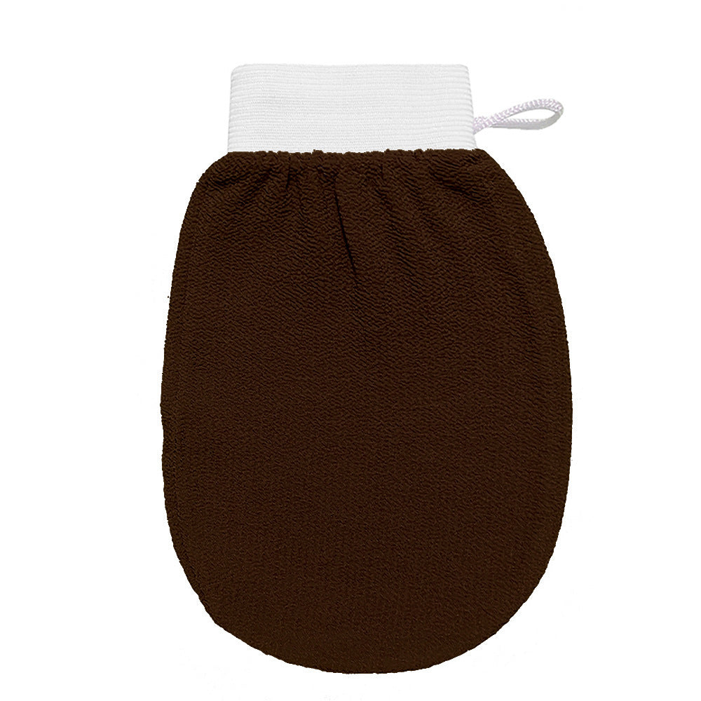 Medium-fine sand imitation silk bath gloves