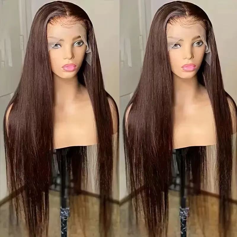 Medium Part Long Straight Synthetic Hair Wigs