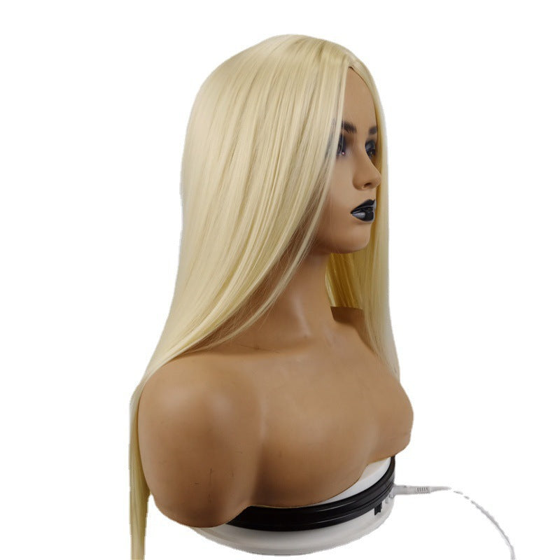 Medium Part Long Straight Synthetic Hair Wigs