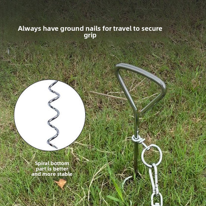 Medium-sized dogs and large dogs are leashed with dog leashes