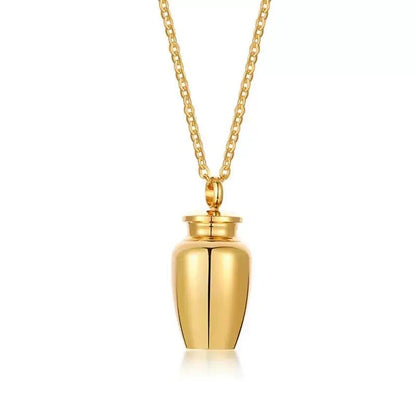 Memorial Ashes Hair Keepsake Necklace Pendant