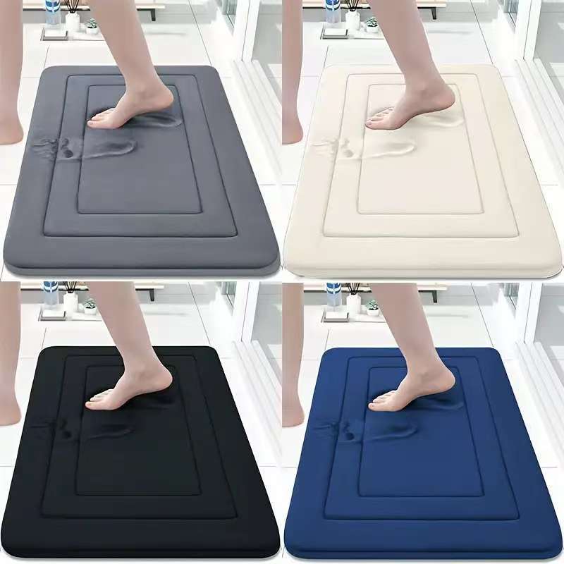 Memory Cotton Bathroom Anti-Slip Floor Mat