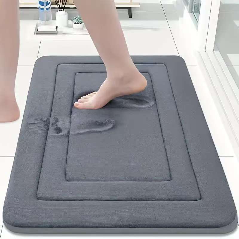 Memory Cotton Bathroom Anti-Slip Floor Mat