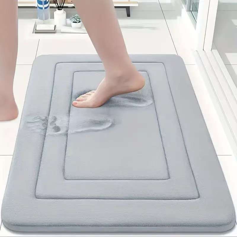 Memory Cotton Bathroom Anti-Slip Floor Mat