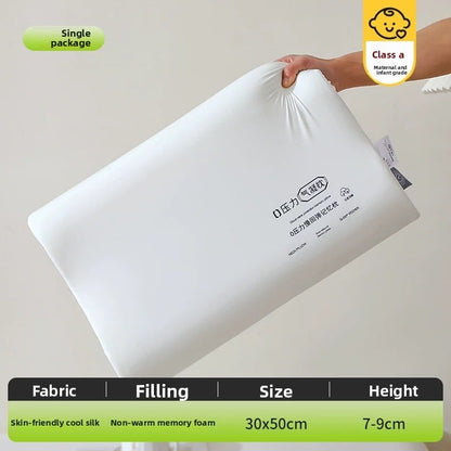 Memory foam aerosol pillow