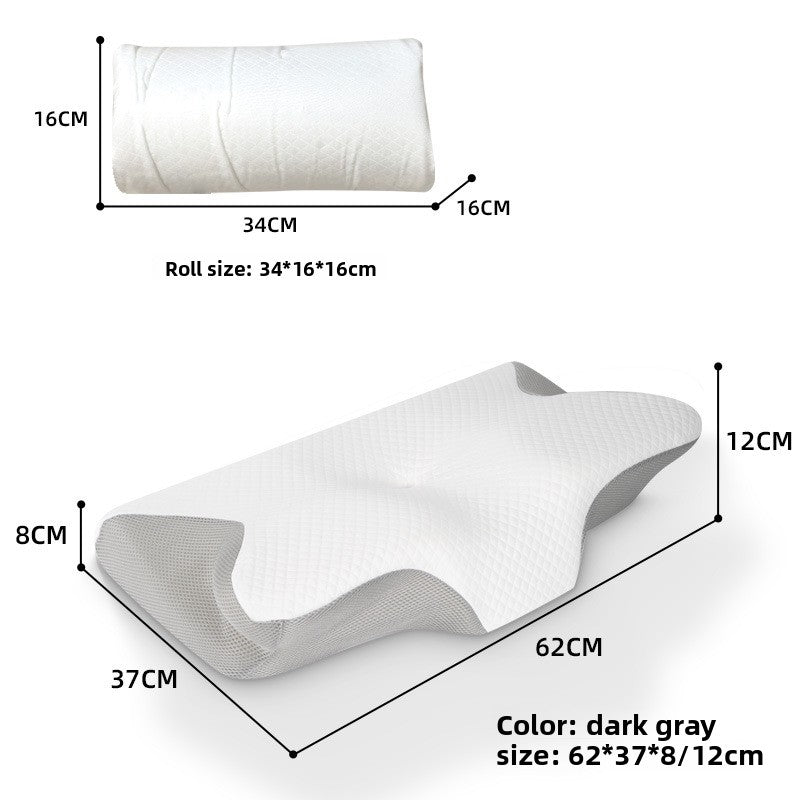 Memory Foam Butterfly Contour Pillow for Side Sleepers