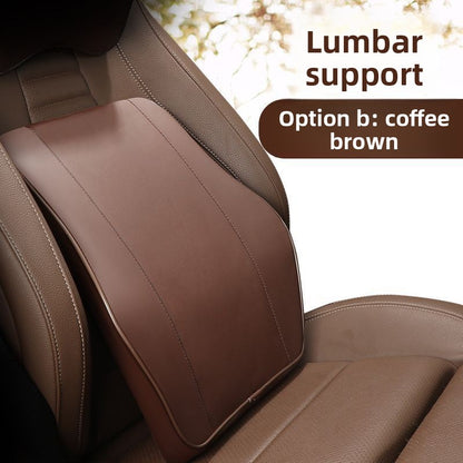 Memory Foam Car Headrest and Lumbar Pillow Set
