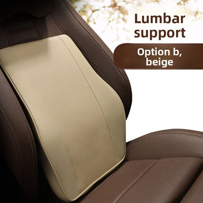 Memory Foam Car Headrest and Lumbar Pillow Set
