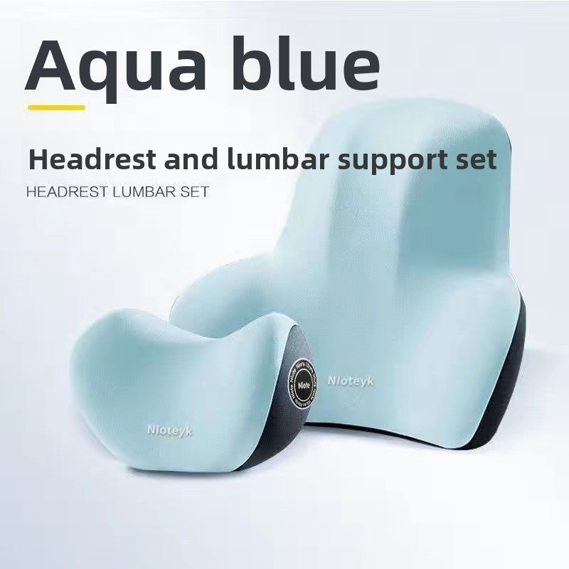 Memory Foam Car Neck Pillow and Lumbar Support