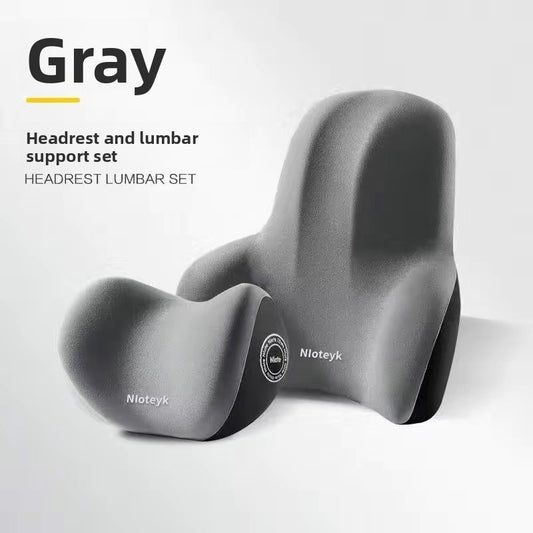 Memory Foam Car Neck Pillow and Lumbar Support