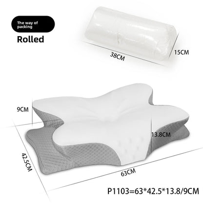 Memory Foam Cervical Pillow Butterfly Shape