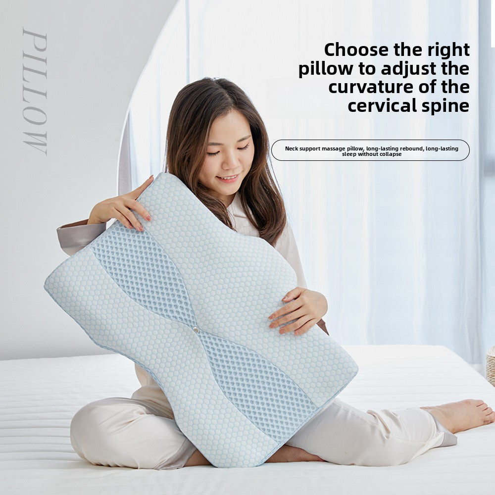 Memory foam cervical pillow