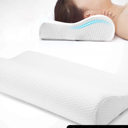 Memory Foam Cervical Support Pillow with Pillowcase