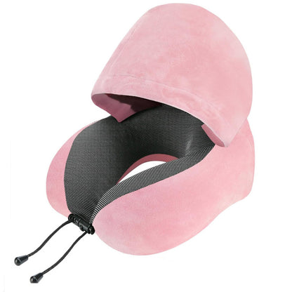 Memory Foam Hooded Travel Pillow