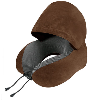 Memory Foam Hooded Travel Pillow