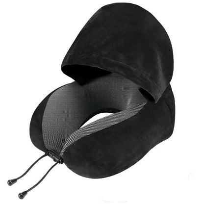Memory Foam Hooded Travel Pillow