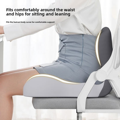 Memory foam integrated seat cushion backrest