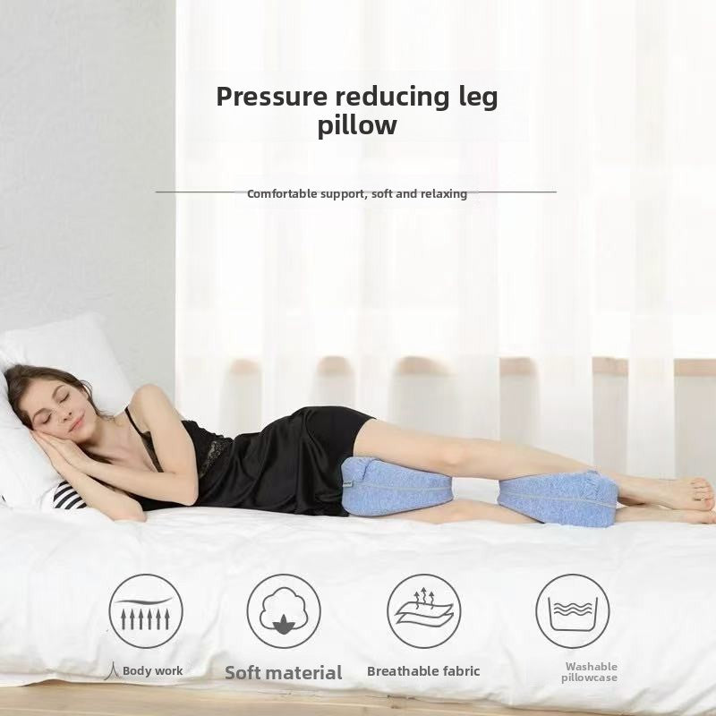Memory Foam Leg Pillow for Side Sleeping and Travel