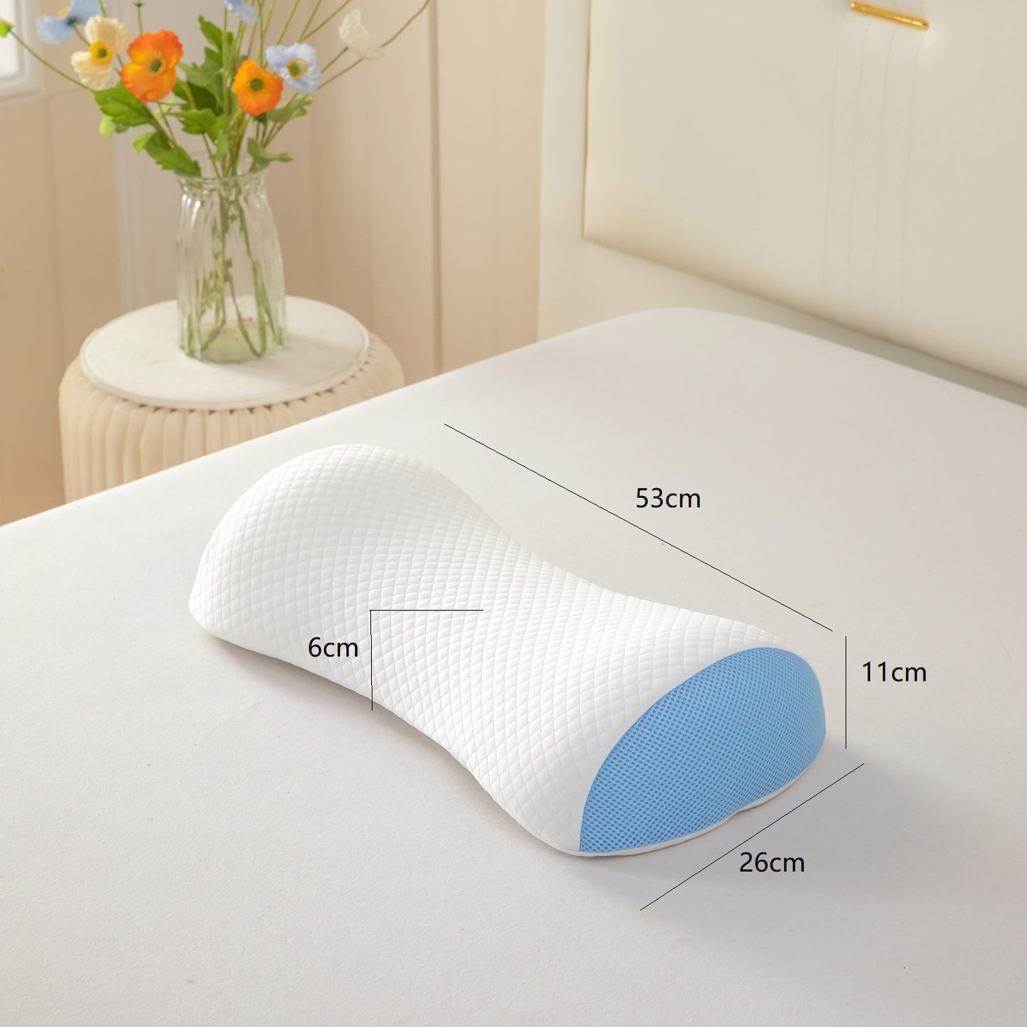 Memory Foam Lumbar Support Pillow for Sleeping