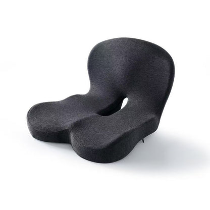 Memory foam one-piece seat cushion backrest