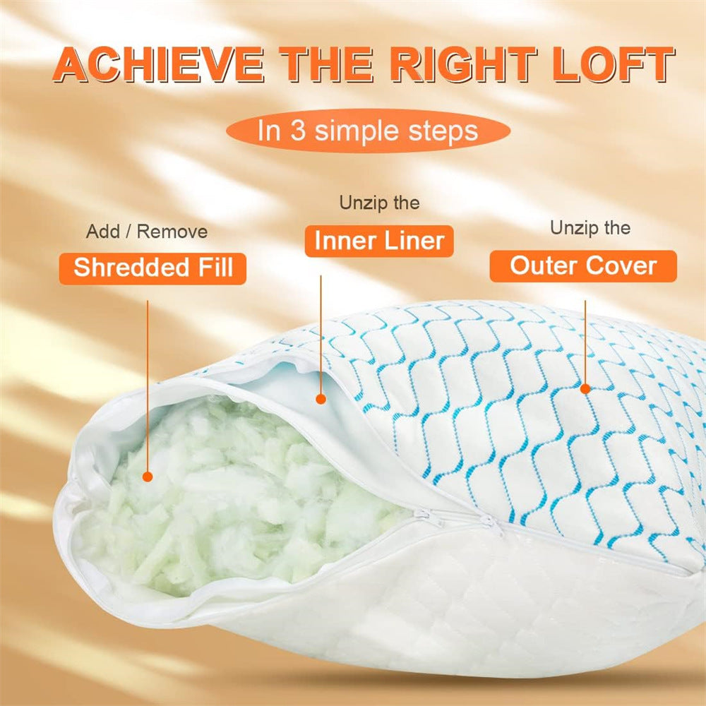 Memory Foam Particle Pillow with Slow Rebound
