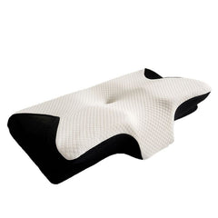 Butterfly Pillow Small Horn Neck Support Dark Gray