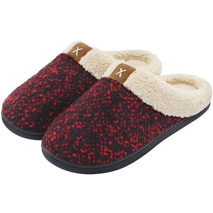 Memory Foam Plush Lined Slippers