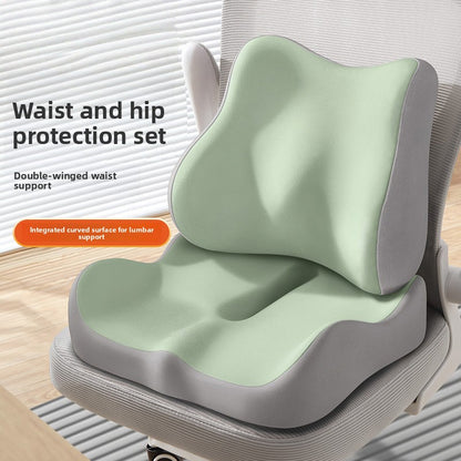 Memory Foam Seat Cushion with Lumbar Support
