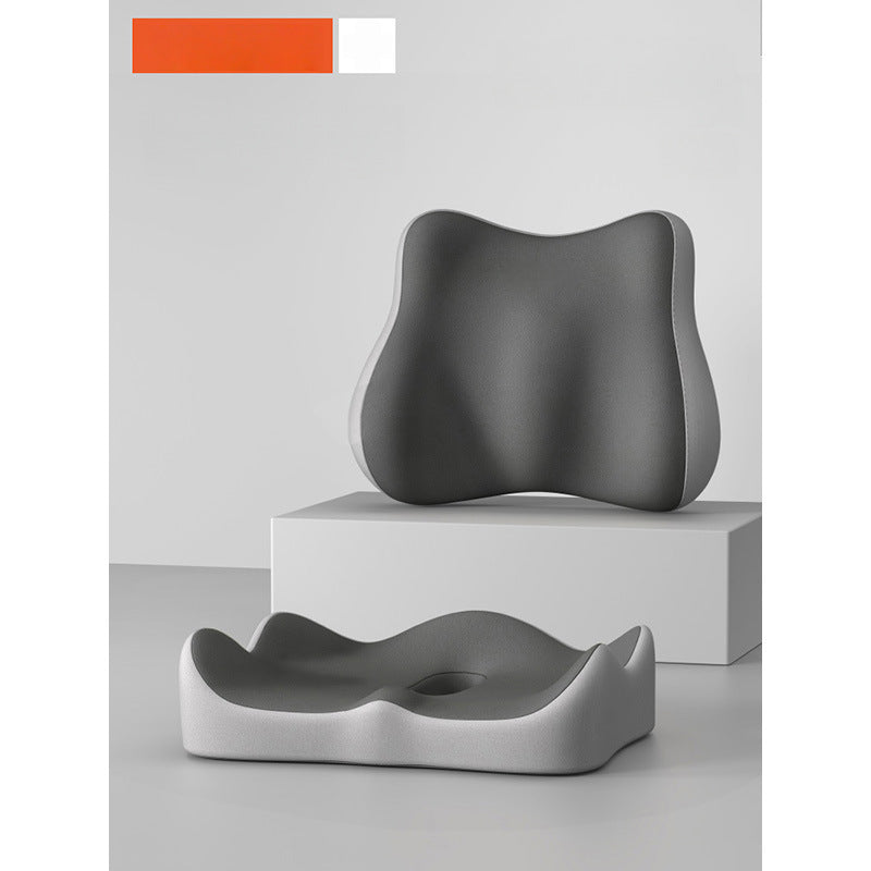 Memory Foam Seat Cushion with Lumbar Support