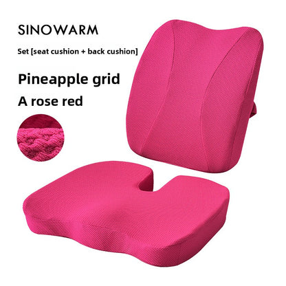 Memory Foam Seat Cushion with Lumbar Support