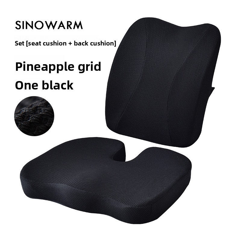 Memory Foam Seat Cushion with Lumbar Support