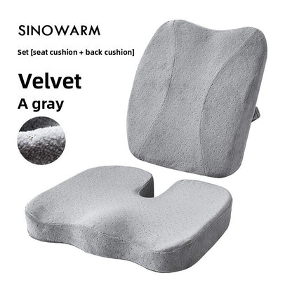 Memory Foam Seat Cushion with Lumbar Support