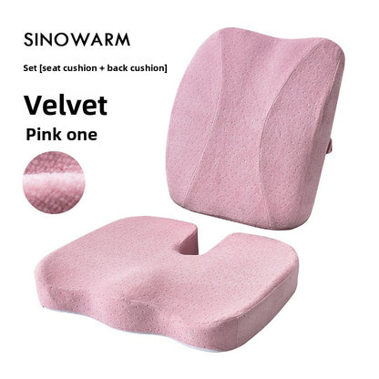 Memory Foam Seat Cushion with Lumbar Support