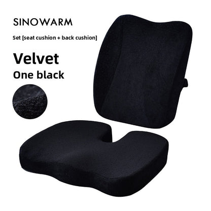 Memory Foam Seat Cushion with Lumbar Support
