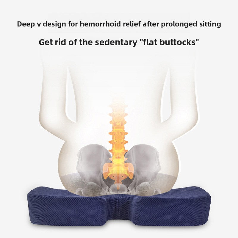 Memory Foam Seat Cushion with Lumbar Support
