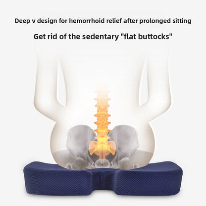 Memory Foam Seat Cushion with Lumbar Support