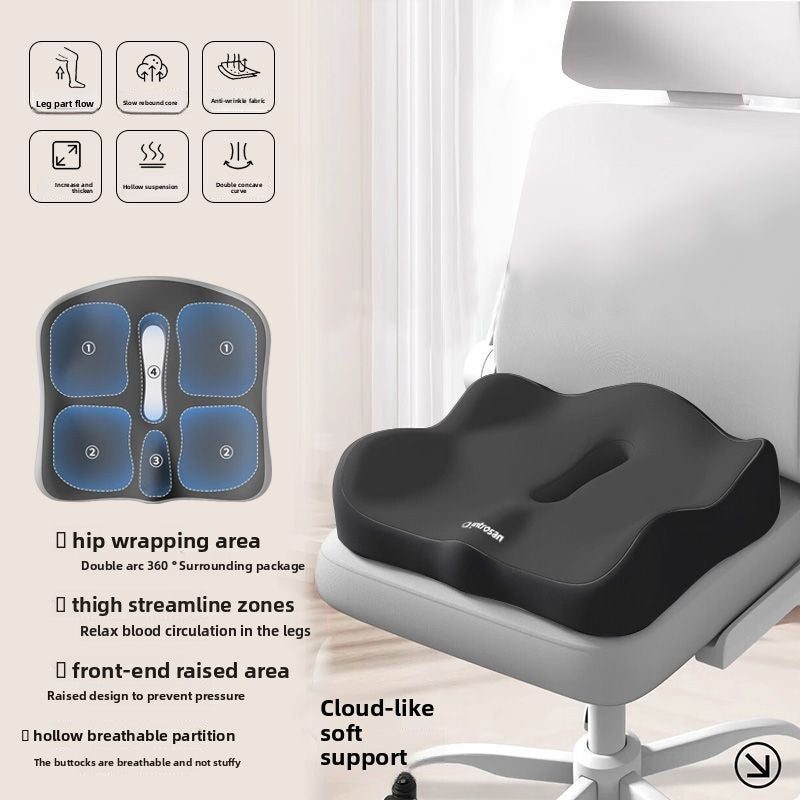 Memory Foam Seat Cushion with Lumbar Support