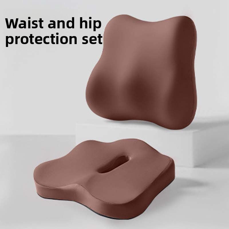 Memory Foam Seat Cushion with Lumbar Support